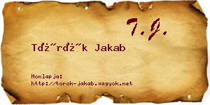 Török Jakab névjegykártya